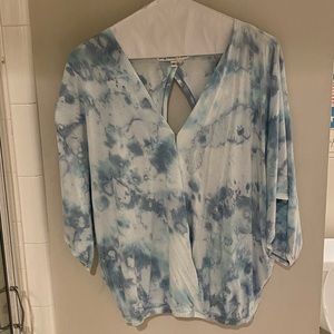 Young Fabulous and Broke Blue Crossover Top